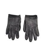 Black Leather Gucci Gloves