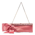 Pink Leather Valentino Clutch