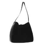 Black Suede Bally Shoulder Bag