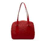 Red Leather Louis Vuitton Voltaire