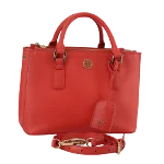 Red Leather Tory Burch Handbag