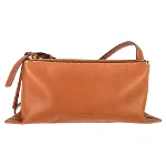 Brown Leather Jil Sander Shoulder Bag