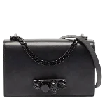 Black Leather Alexander McQueen Shoulder Bag