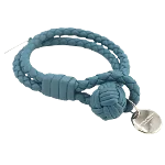 Blue Leather Bottega Veneta Bracelet