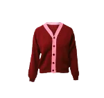 Red Plastic Comme des Garçons Cardigan