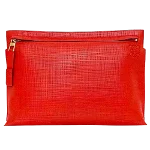 Red Leather Loewe Clutch