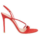 Red Suede Gianvito Rossi Sandals