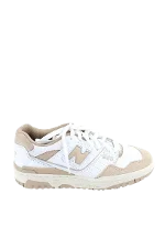 Beige Leather New Balance Sneakers