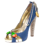 Blue Leather Dsquared2 Heels