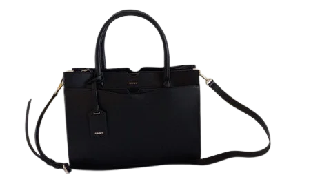 Black Leather DKNY Handbag