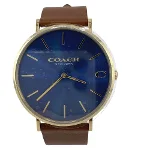 Blue Stainless Steel Coach Watch