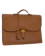 Brown Leather Hermes Sac A Depeches