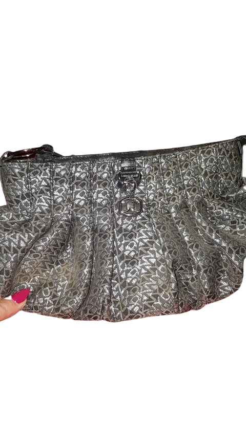 Grey Fabric DKNY Handbag