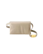 Beige Leather Marni Shoulder Bag