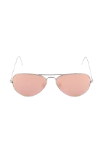 Pink Metal Ray-Ban Sunglasses