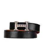 Black Leather Hermès Belt