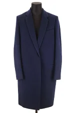 Blue Wool Celine Coat