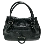 Black Leather Salvatore Ferragamo Handbag