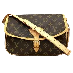 Brown Canvas Louis Vuitton Sologne