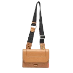 Brown Leather Lancel Shoulder Bag
