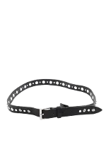 Black Leather Zadig & Voltaire Belt