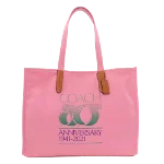 Pink Canvas Coach Tote