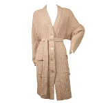 Beige Wool Twinset Coat