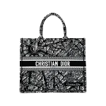 Black Canvas Dior Book Tote