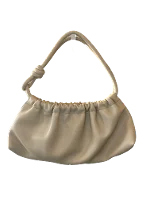 Beige Leather Nanushka Handbag