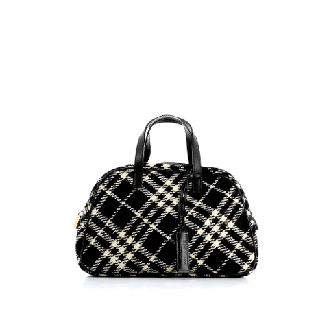 Black Canvas Burberry Handbag