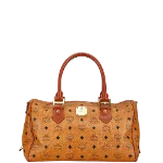 Brown Canvas MCM Handbag