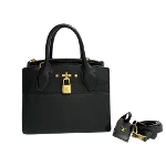 Black Leather Louis Vuitton City steamer