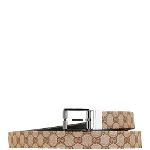 Beige Canvas Gucci Belt