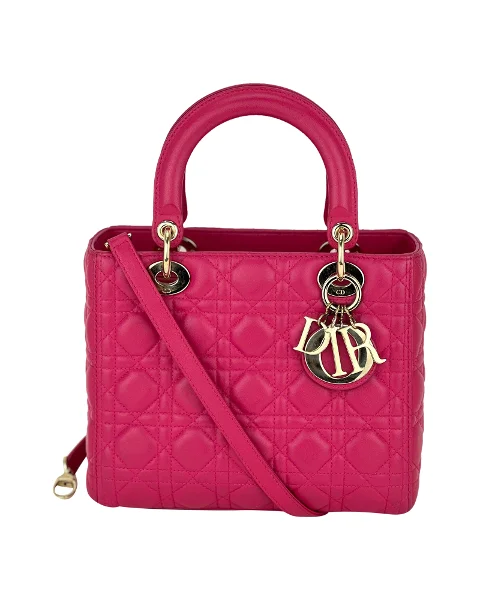 Pink Leather Dior Lady Dior