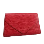 Red Leather Louis Vuitton Clutch