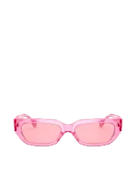 Pink Plastic Valentino Sunglasses