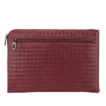 Red Leather Bottega Veneta Clutch