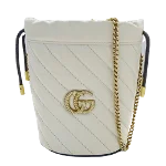 White Leather Gucci Marmont