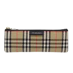 Beige Canvas Burberry Clutch