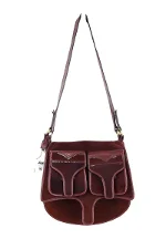 Burgundy Leather Kenzo Shoulder Bag