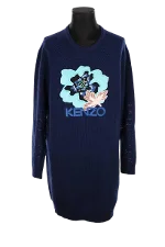 Blue Wool Kenzo Dress