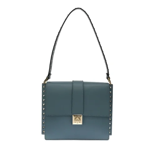 Blue Leather Valentino Shoulder Bag