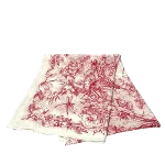 Red Cotton Dior Scarf