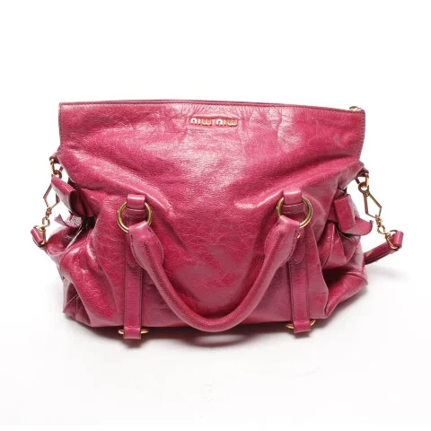 Pink Leather Miu Miu Handbag