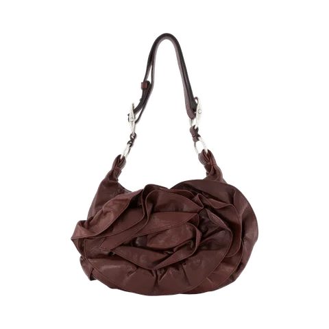 Brown Leather Yves Saint Laurent Shoulder Bag