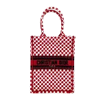 Red Cotton Dior Book Tote