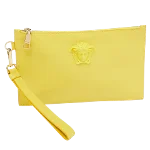 Yellow Leather Versace Pouch