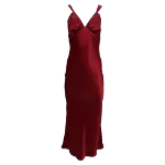 Red Silk Reformation Dress