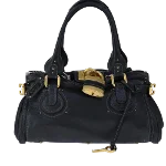 Black Leather Chloé Handbag