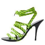 Green Fabric Balenciaga Sandals